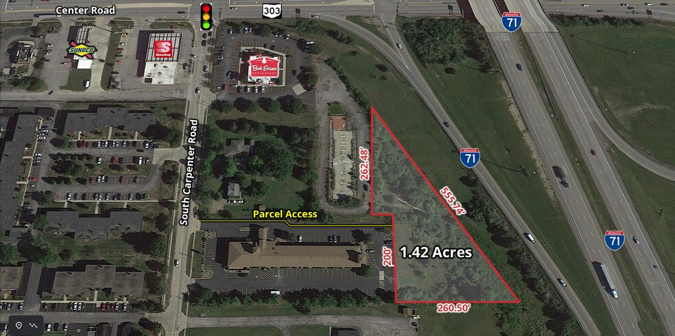 Carpenter Road South 1.42 Acres, Brunswick, OH à vendre - Photo de l’immeuble – Image 1 sur 2