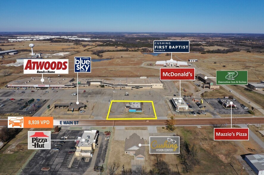 2210 E Main St, Cushing, OK à vendre - Photo de l’immeuble – Image 2 sur 16