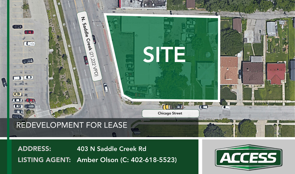 403 N Saddle Creek Rd, Omaha, NE à louer - Photo de l’immeuble – Image 1 sur 2