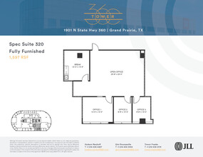 1901 N State Highway 360, Grand Prairie, TX à louer Plan d’étage– Image 1 sur 1