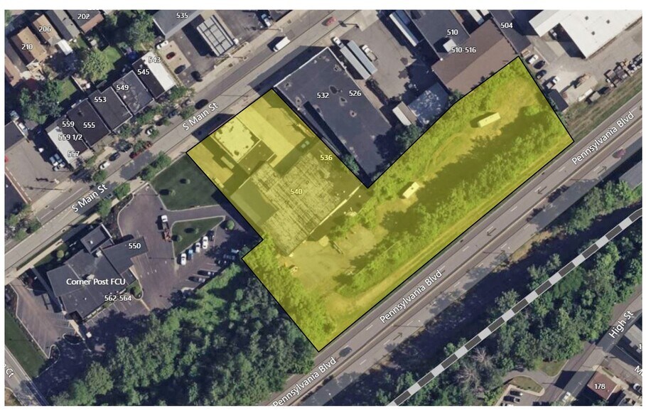 540 S Main St, Wilkes Barre, PA à vendre - Aérien – Image 2 sur 21