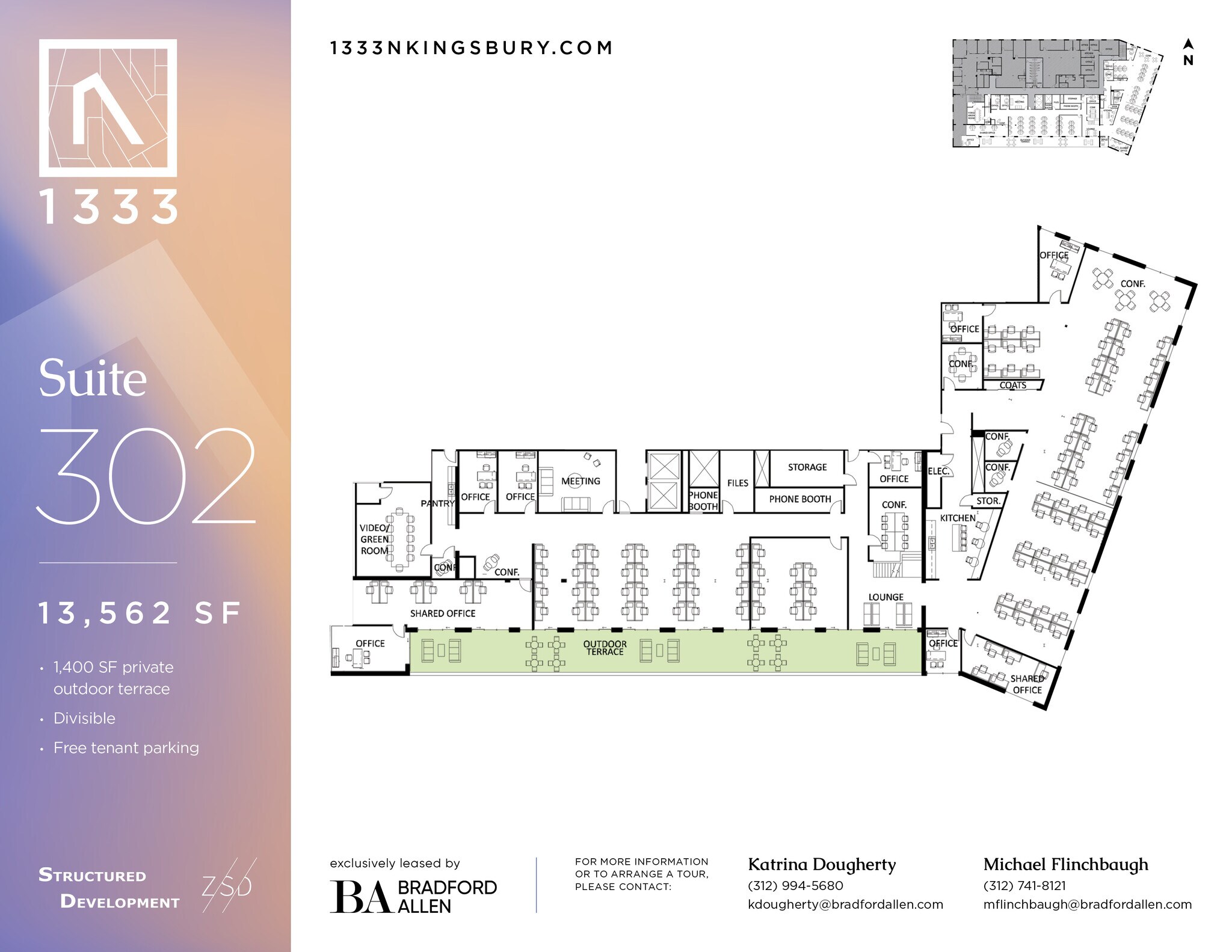 1333 N Kingsbury St, Chicago, IL à louer Plan d’étage– Image 1 sur 1