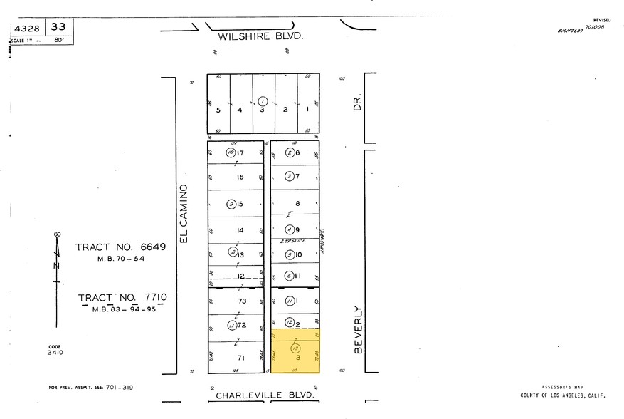 195 S Beverly Dr, Beverly Hills, CA à louer - Plan cadastral – Image 3 sur 9