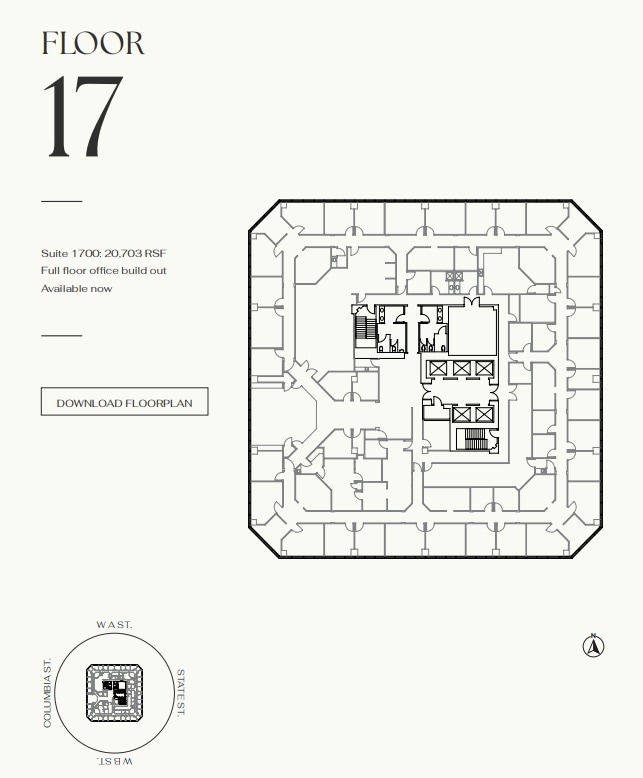 401 W A St, San Diego, CA à louer Plan d’étage– Image 1 sur 1