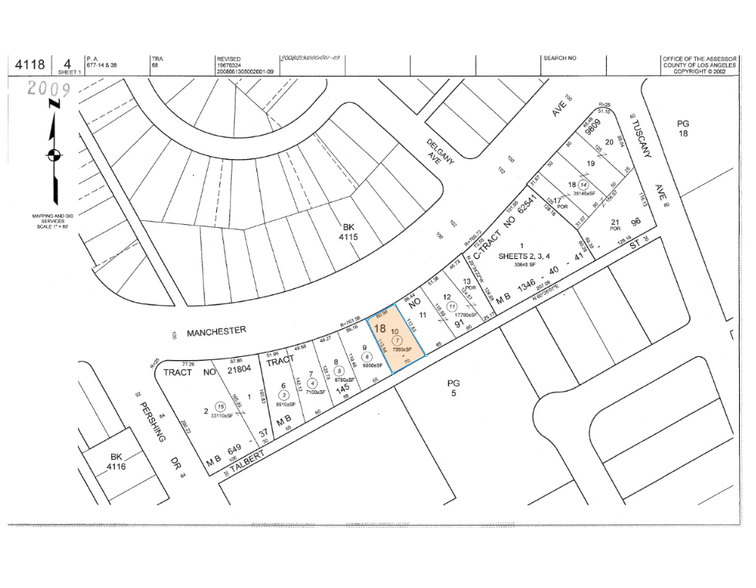 8324 W Manchester Ave, Playa Del Rey, CA à vendre - Plan cadastral – Image 3 sur 3