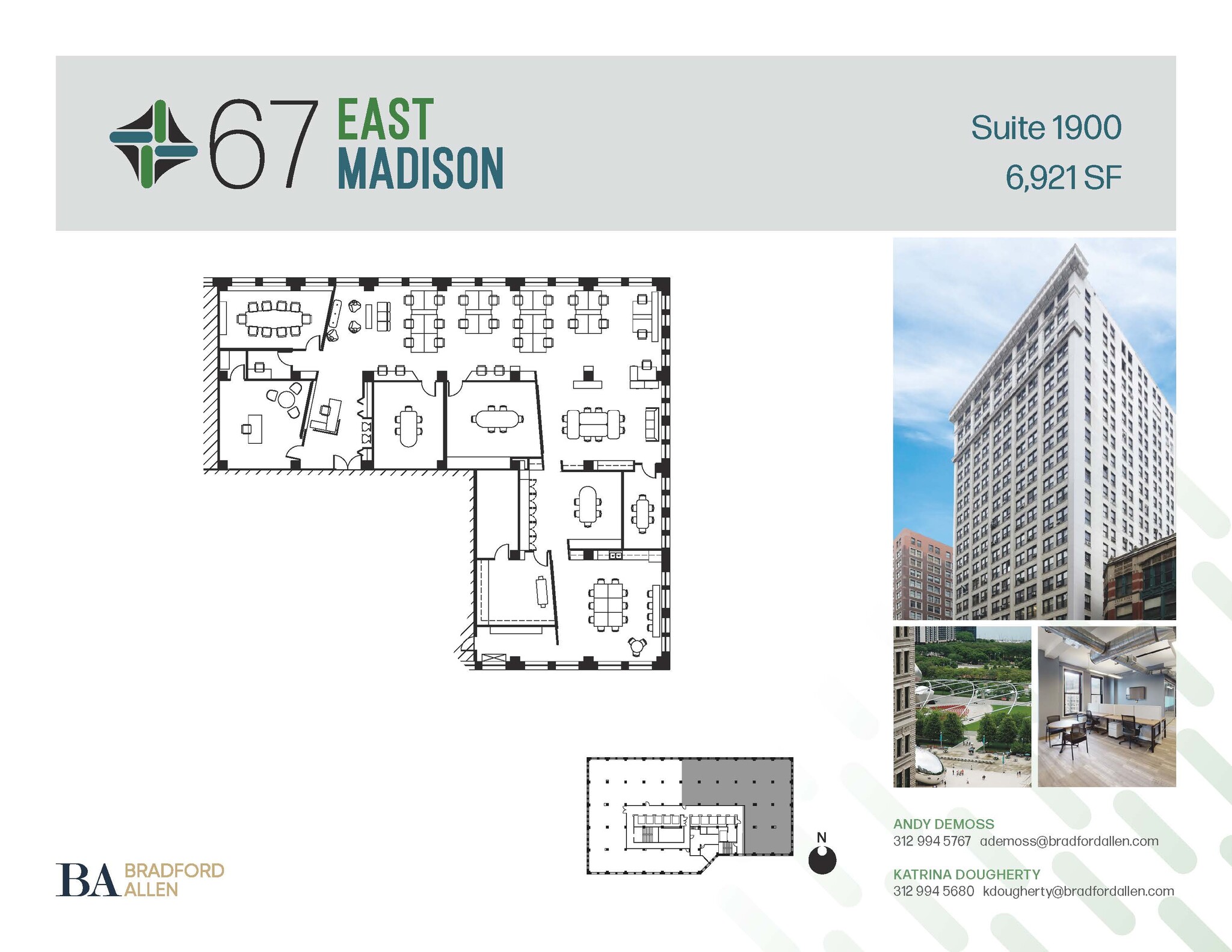 67 E Madison St, Chicago, IL à louer Plan d’étage– Image 1 sur 4