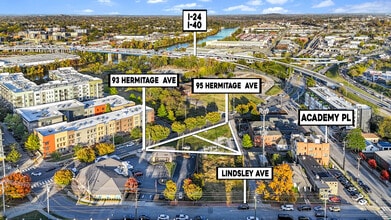 93-95 Hermitage Ave, Nashville, TN - VUE AÉRIENNE  vue de carte - Image1