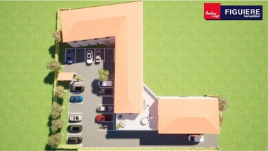 Pélissanne - VUE AÉRIENNE  vue de carte