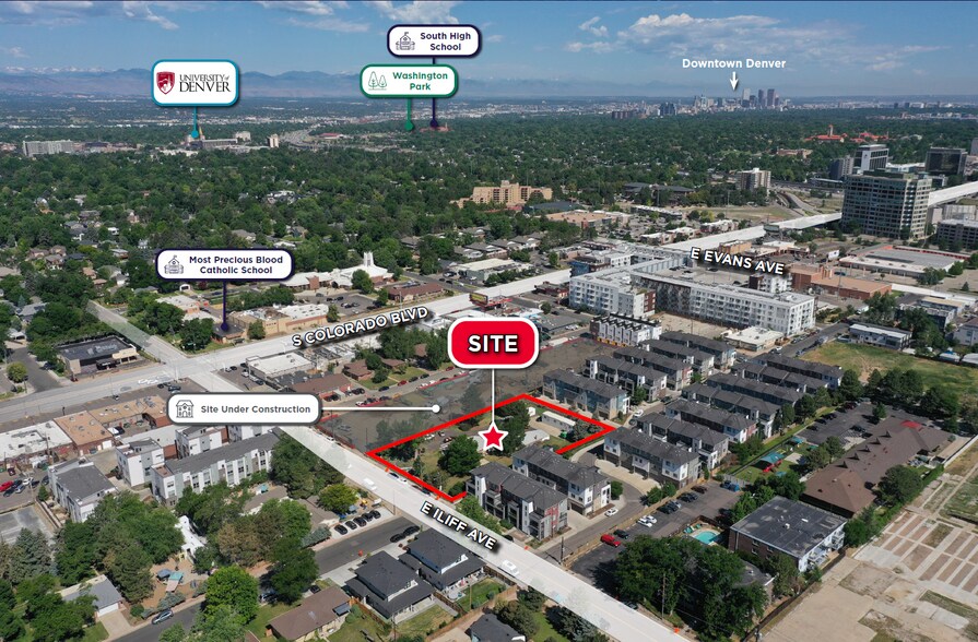 4175 E Iliff Ave, Denver, CO à vendre - Aérien – Image 3 sur 3