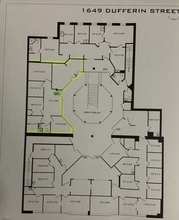 1649 Dufferin St, Toronto, ON à louer Plan d’étage– Image 1 sur 1