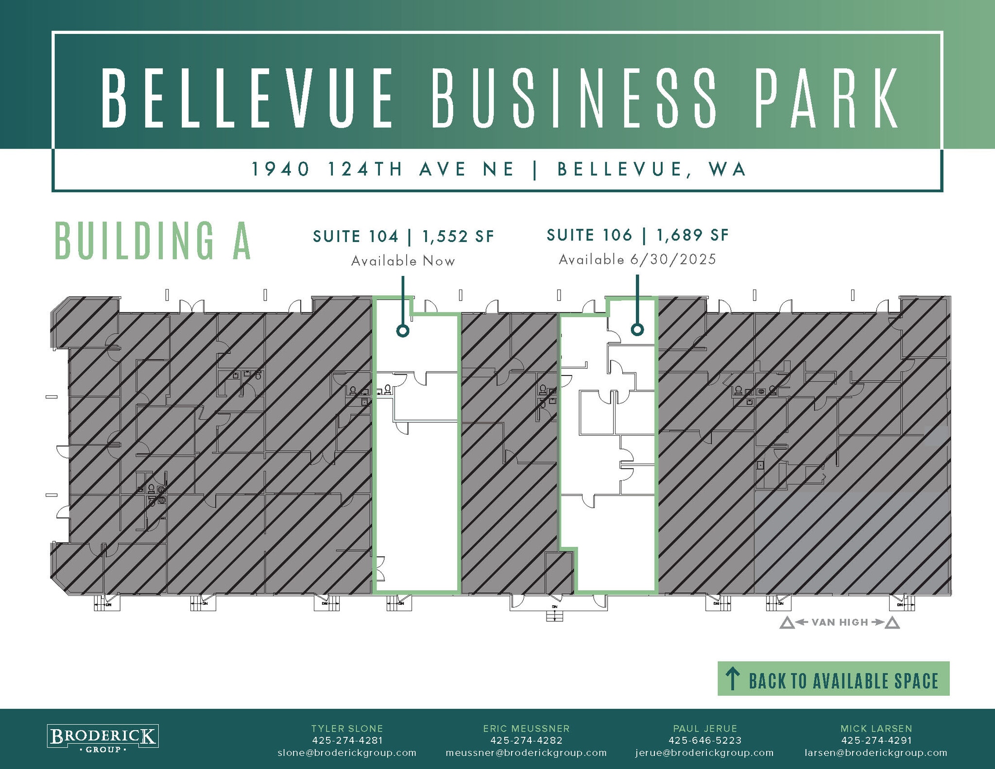 2000 124th Ave NE, Bellevue, WA à louer Plan d’étage– Image 1 sur 1