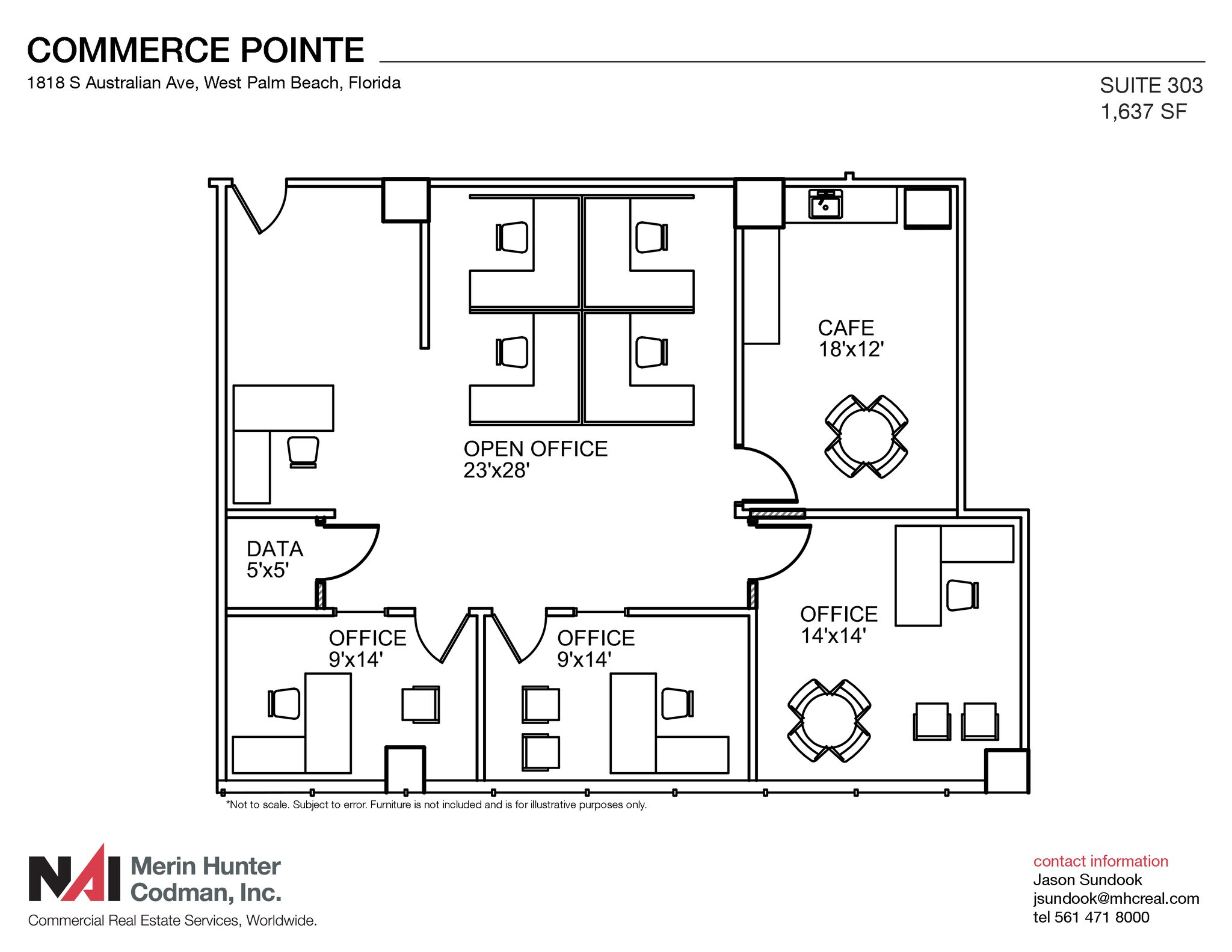 1818 S Australian Ave, West Palm Beach, FL à louer Plan d’étage– Image 1 sur 5