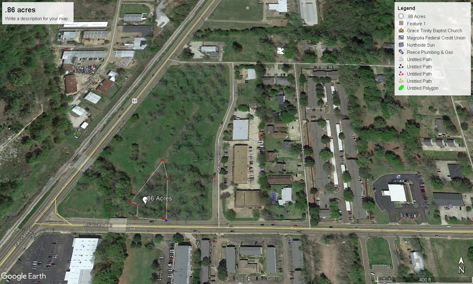 0 Briarwood Dr, Jackson, MS à vendre Plan de site– Image 1 sur 2