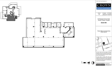90 Sheppard Ave E, Toronto, ON à louer Plan d’étage– Image 1 sur 7