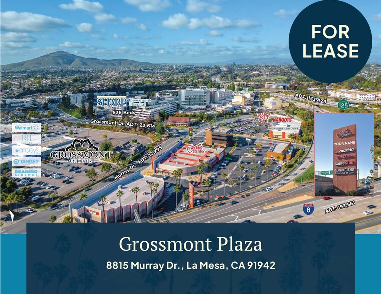 8900 Grossmont Blvd, La Mesa, CA à louer - Photo de l’immeuble – Image 1 sur 5