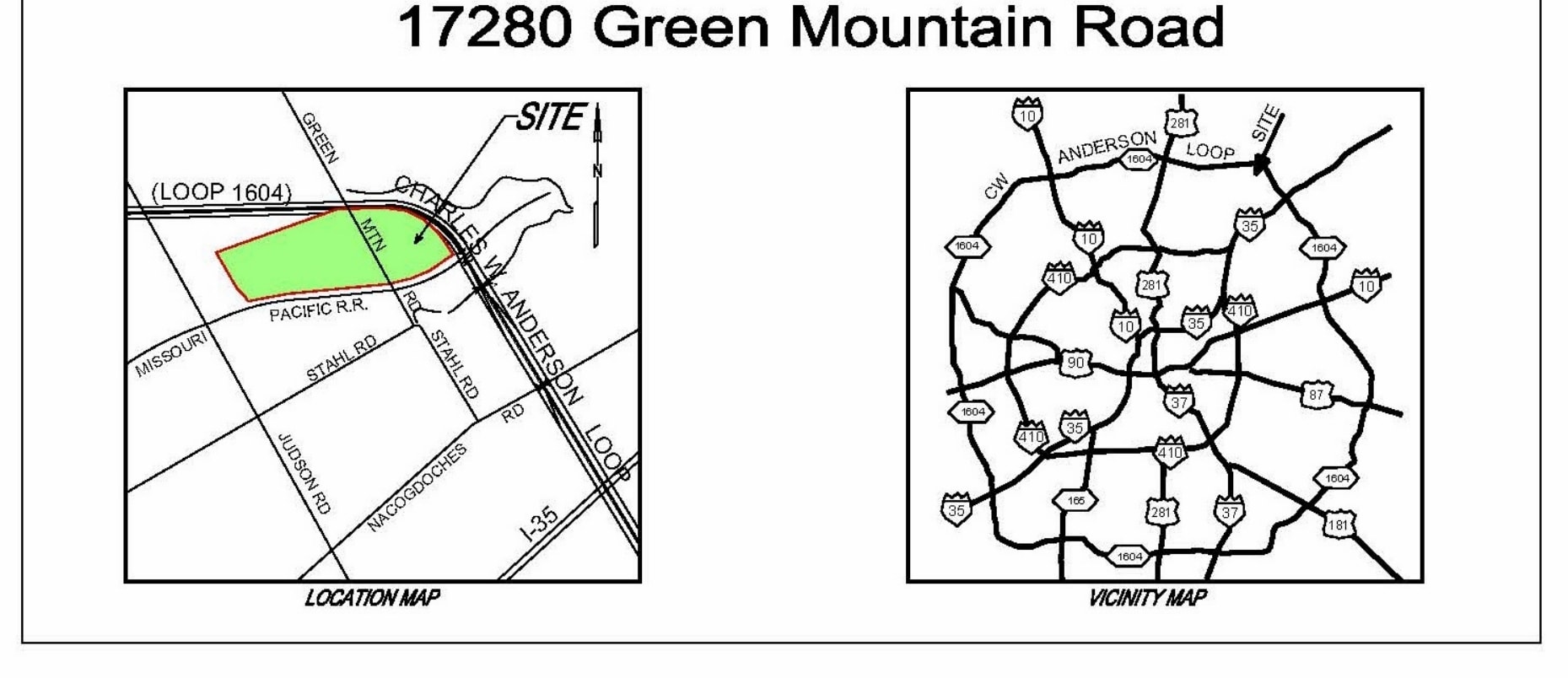 17280 Green Mountain Rd, San Antonio, TX à louer Carte– Image 1 sur 5