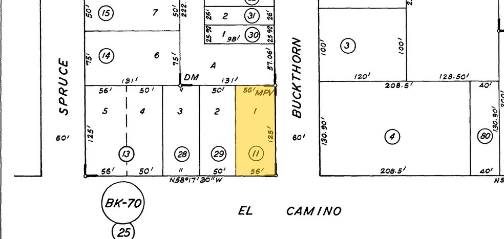 1800 El Camino Real, Menlo Park, CA à louer - Plan cadastral – Image 2 sur 14