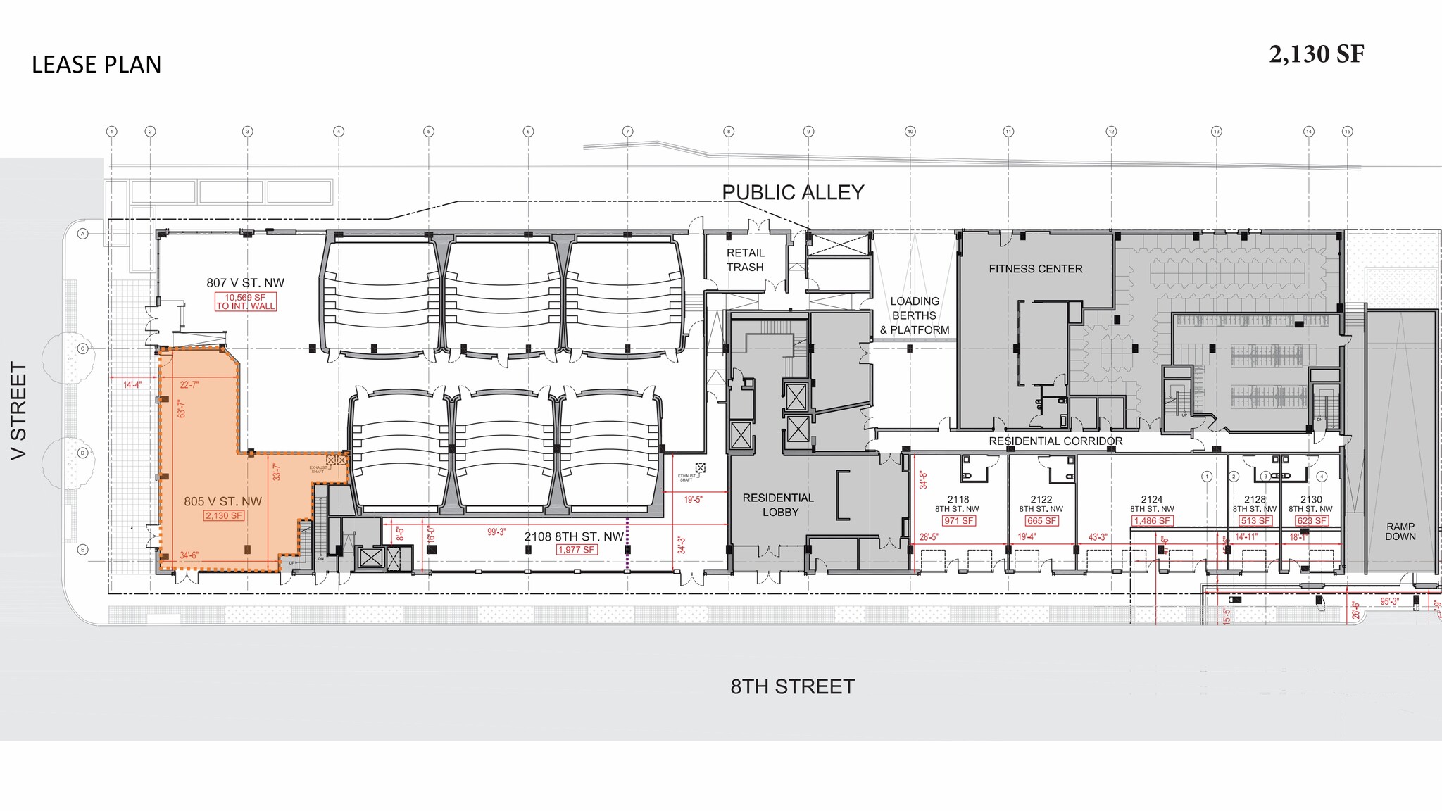2112 8th St NW, Washington, DC à louer Plan d’étage– Image 1 sur 1