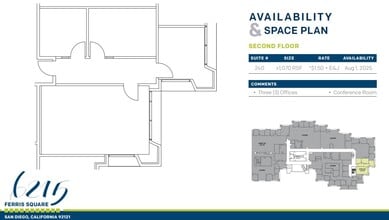6215 Ferris Sq, San Diego, CA à louer Plan d’étage– Image 2 sur 2