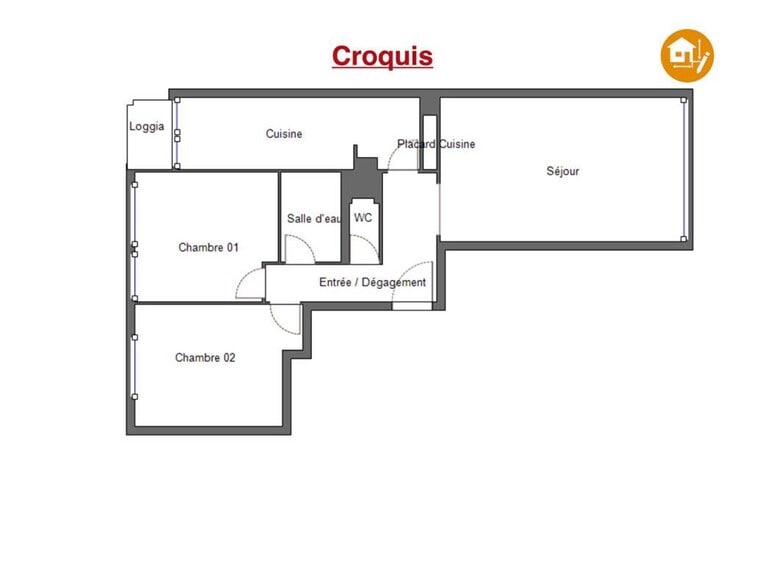 Bureau dans Boulogne-Billancourt à vendre - Plan d’étage – Image 3 sur 4