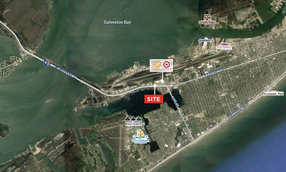 6600 Broadway St, Galveston, TX à vendre - Aérien – Image 2 sur 2