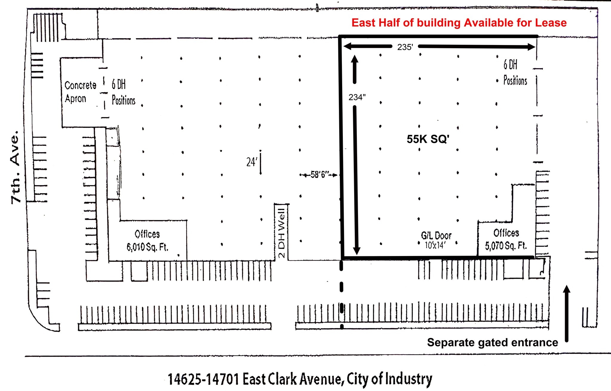 14625-14701 E Clark Ave, City of Industry, CA à louer Plan de site– Image 1 sur 1
