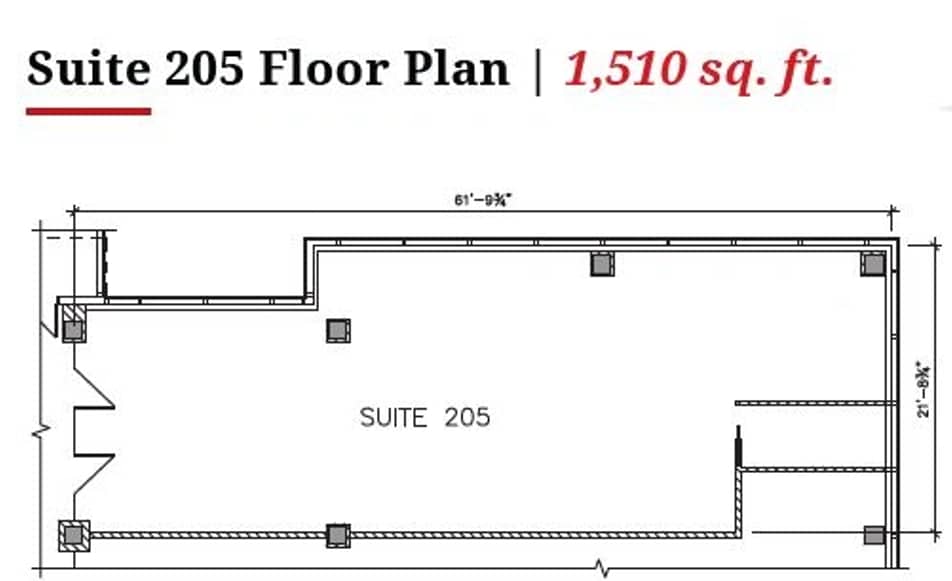 200 Graham Ave, Winnipeg, MB à louer Plan d’étage– Image 1 sur 1