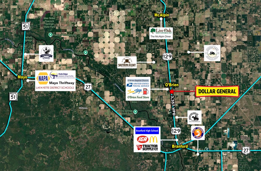 22804 US Highway 129, O Brien, FL à vendre - Photo de l’immeuble – Image 3 sur 5