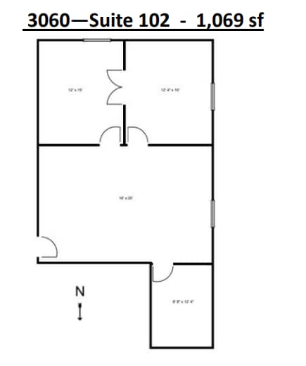 3060-3080 Ogden Ave, Lisle, IL à louer Plan d’étage– Image 1 sur 1