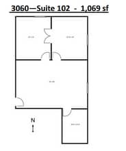 3060-3080 Ogden Ave, Lisle, IL à louer Plan d’étage– Image 1 sur 1