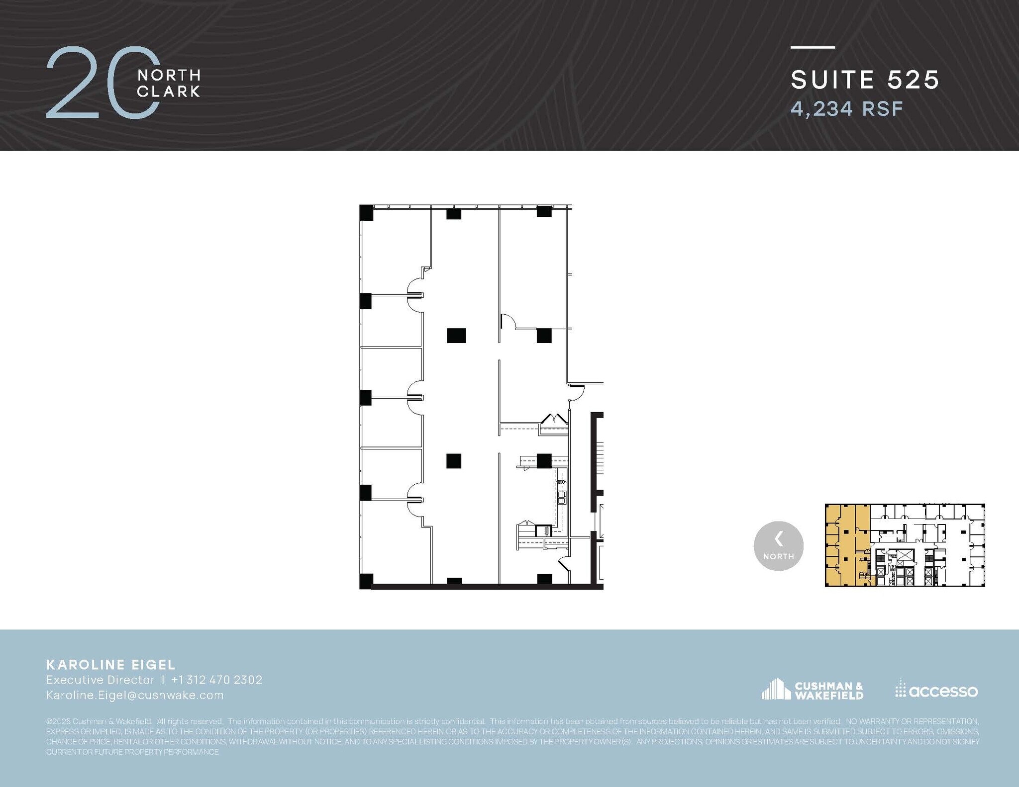 20 N Clark St, Chicago, IL à louer Plan d’étage– Image 1 sur 1