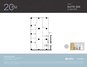 20 N Clark St, Chicago, IL à louer Plan d’étage– Image 1 sur 1