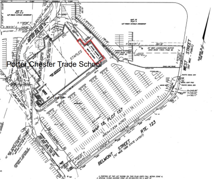 599-611 Belmont St, Brockton, MA à louer - Plan de site – Image 2 sur 3
