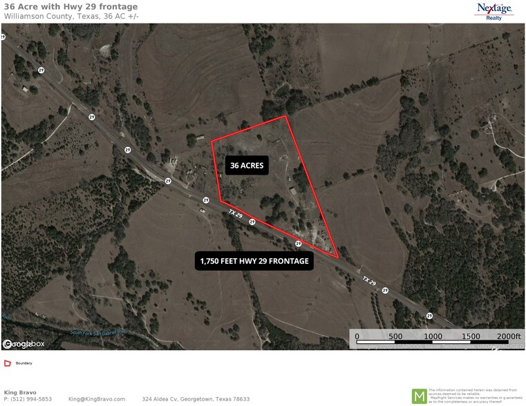 18450 Highway 29, Liberty Hill, TX à vendre - Aérien – Image 2 sur 3