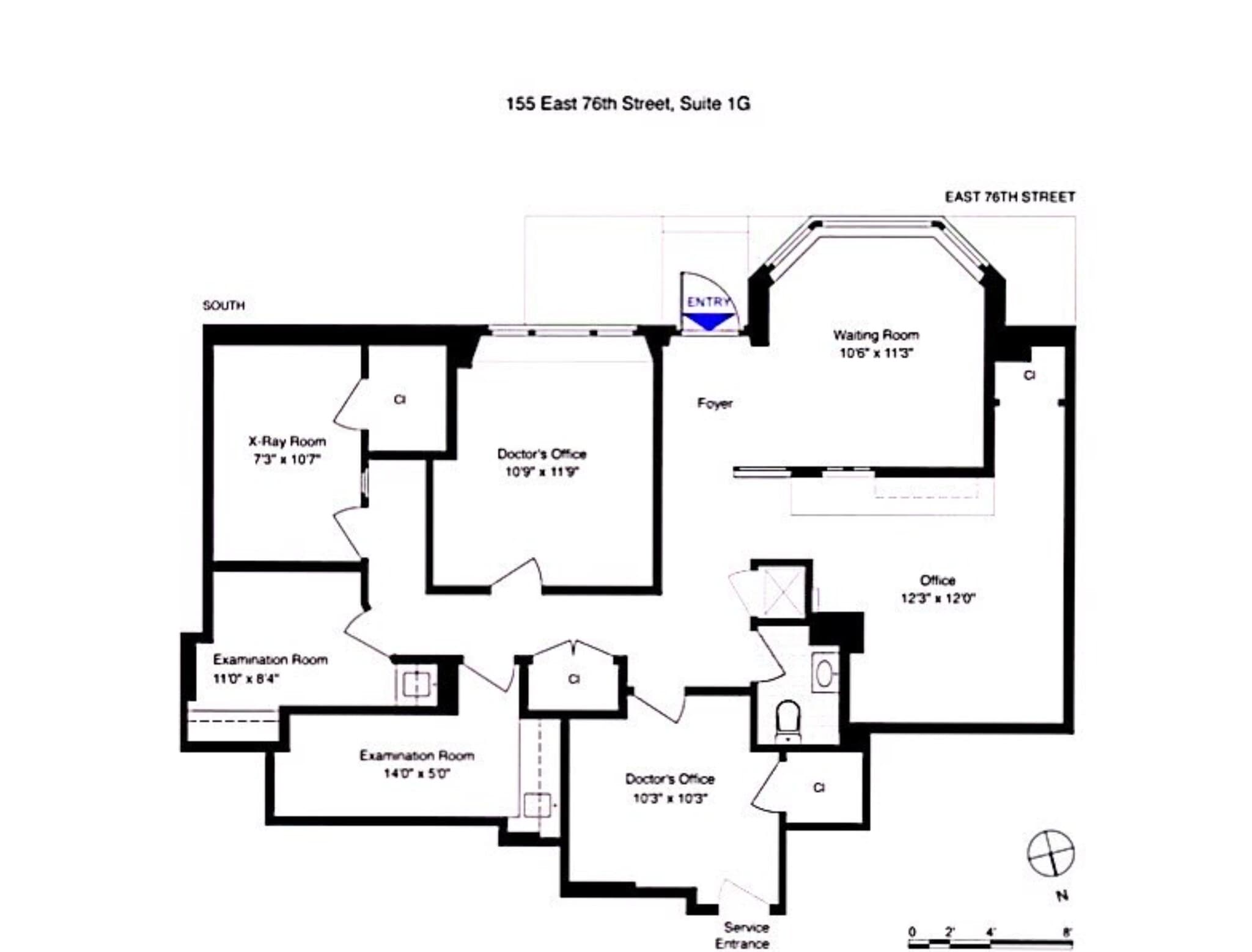 155 E 76th, New York, NY à louer Plan de site– Image 1 sur 1