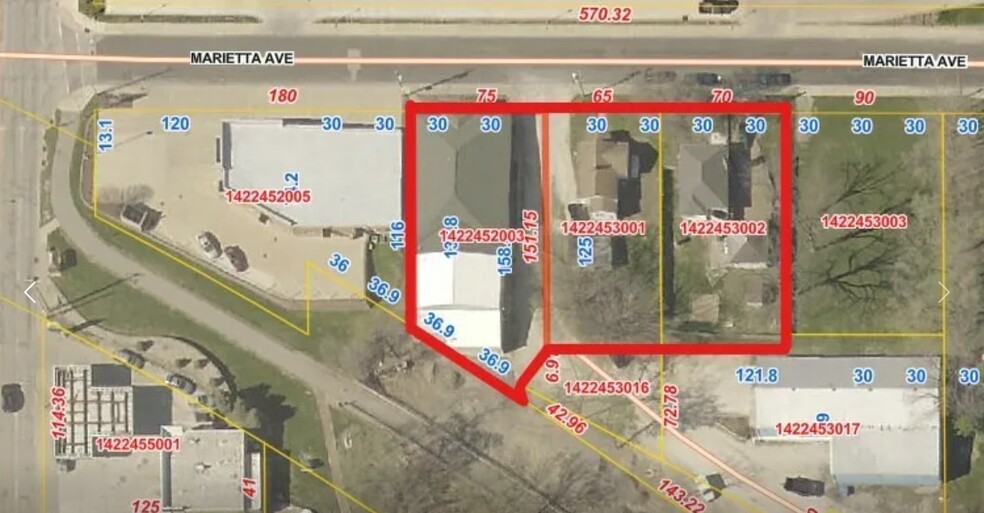 1314-1324 E Marietta Ave, Peoria Heights, IL à vendre - Aérien – Image 2 sur 2