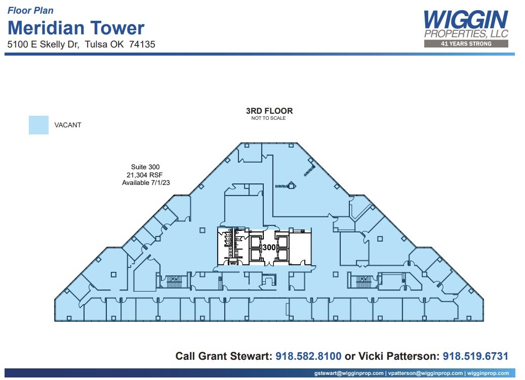 5100 E Skelly Dr, Tulsa, OK à louer Plan d’étage– Image 1 sur 1