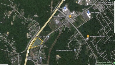 12075 Hg Trueman Rd, Lusby, MD - Vue aérienne  vue de carte