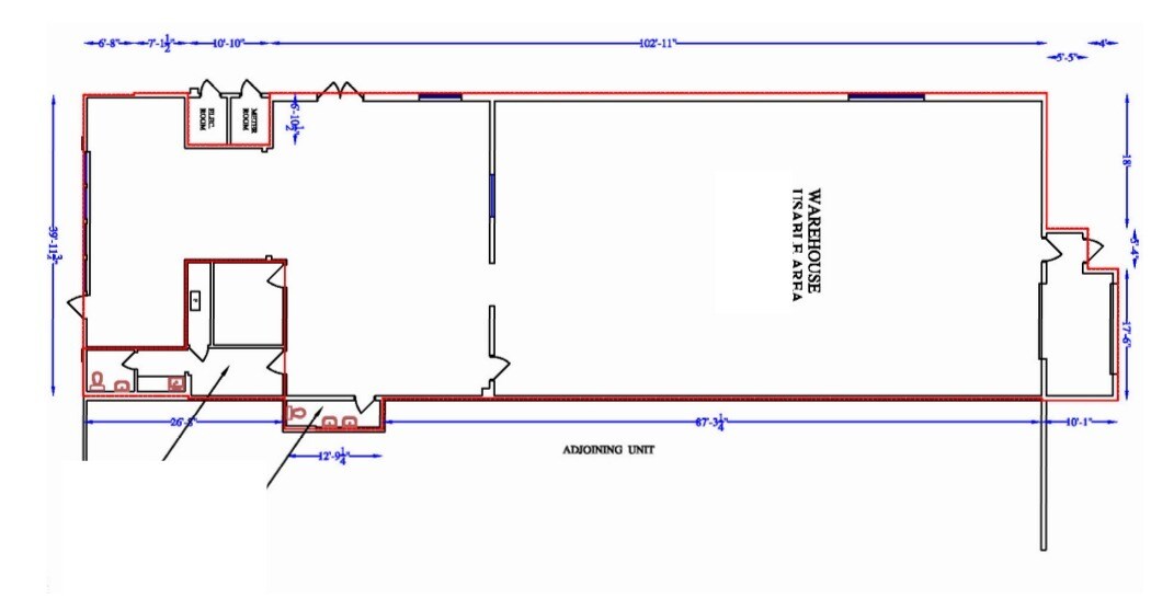 423-427 58th Ave SE, Calgary, AB à louer Plan d’étage– Image 1 sur 1