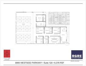 8995 Westside Pky, Alpharetta, GA à louer Plan d’étage– Image 2 sur 6