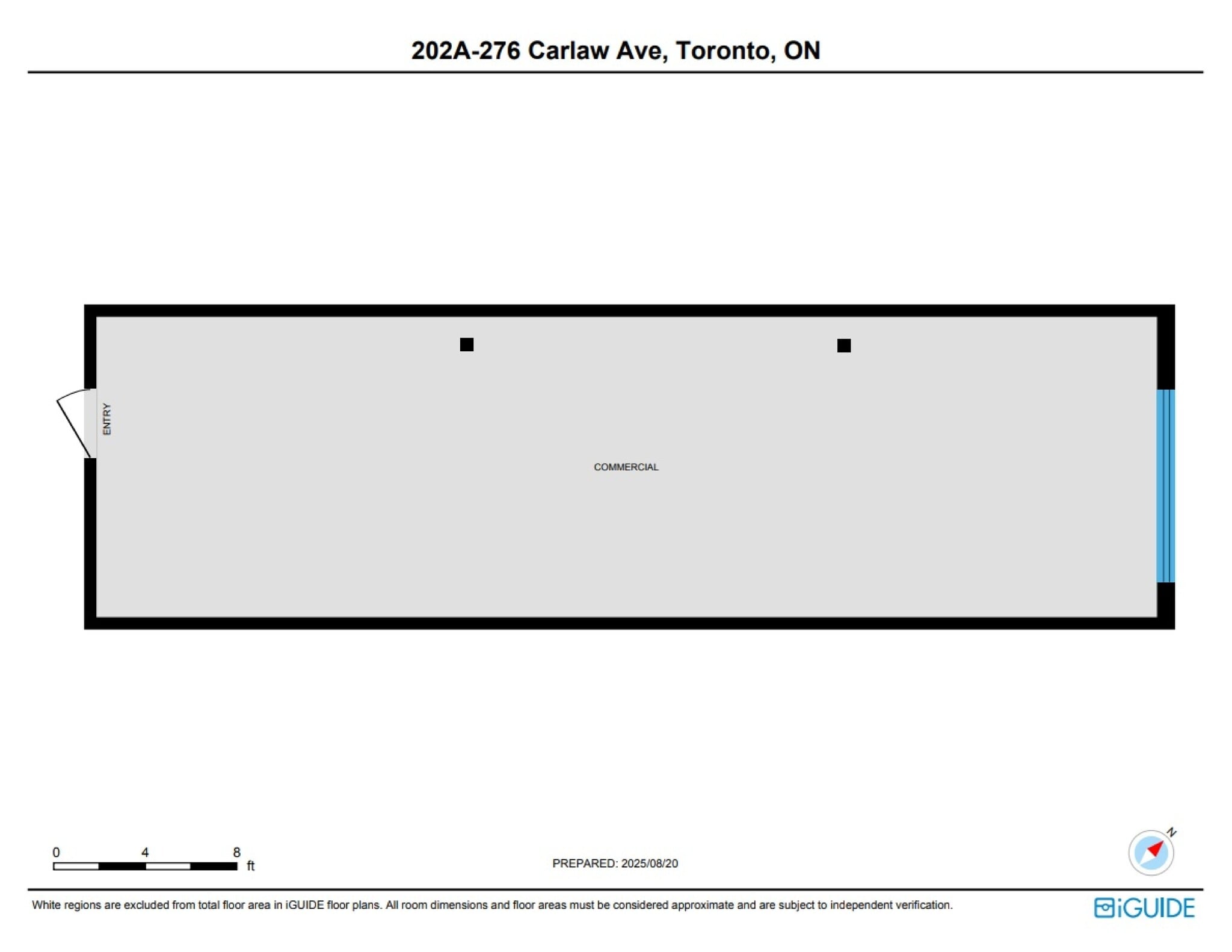 276 Carlaw Av, Toronto, ON à louer Plan de site– Image 1 sur 7