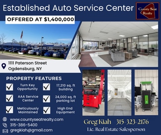 Plus de détails pour 1111 Patterson St, Ogdensburg, NY - Local commercial à vendre