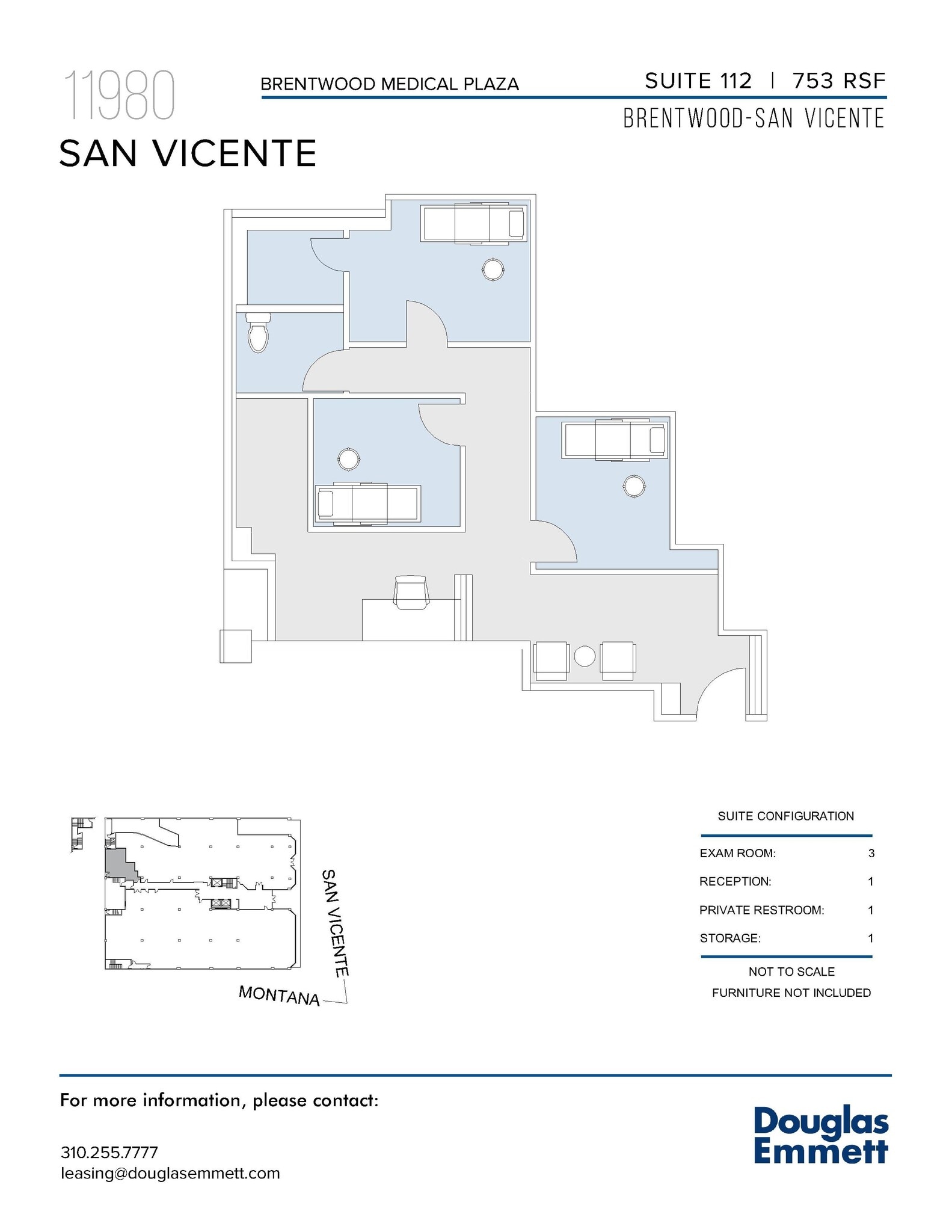 11980 San Vicente Blvd, Los Angeles, CA à louer Plan d’étage– Image 1 sur 1
