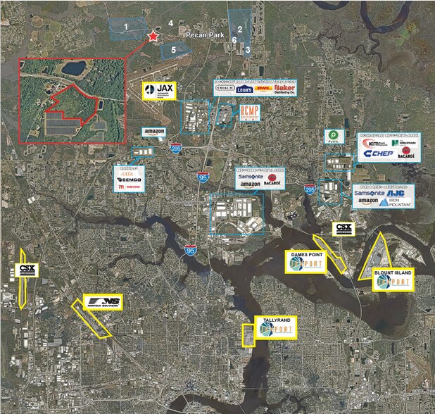 0000 Pecan Park, Jacksonville, FL à vendre - Aérien – Image 3 sur 4