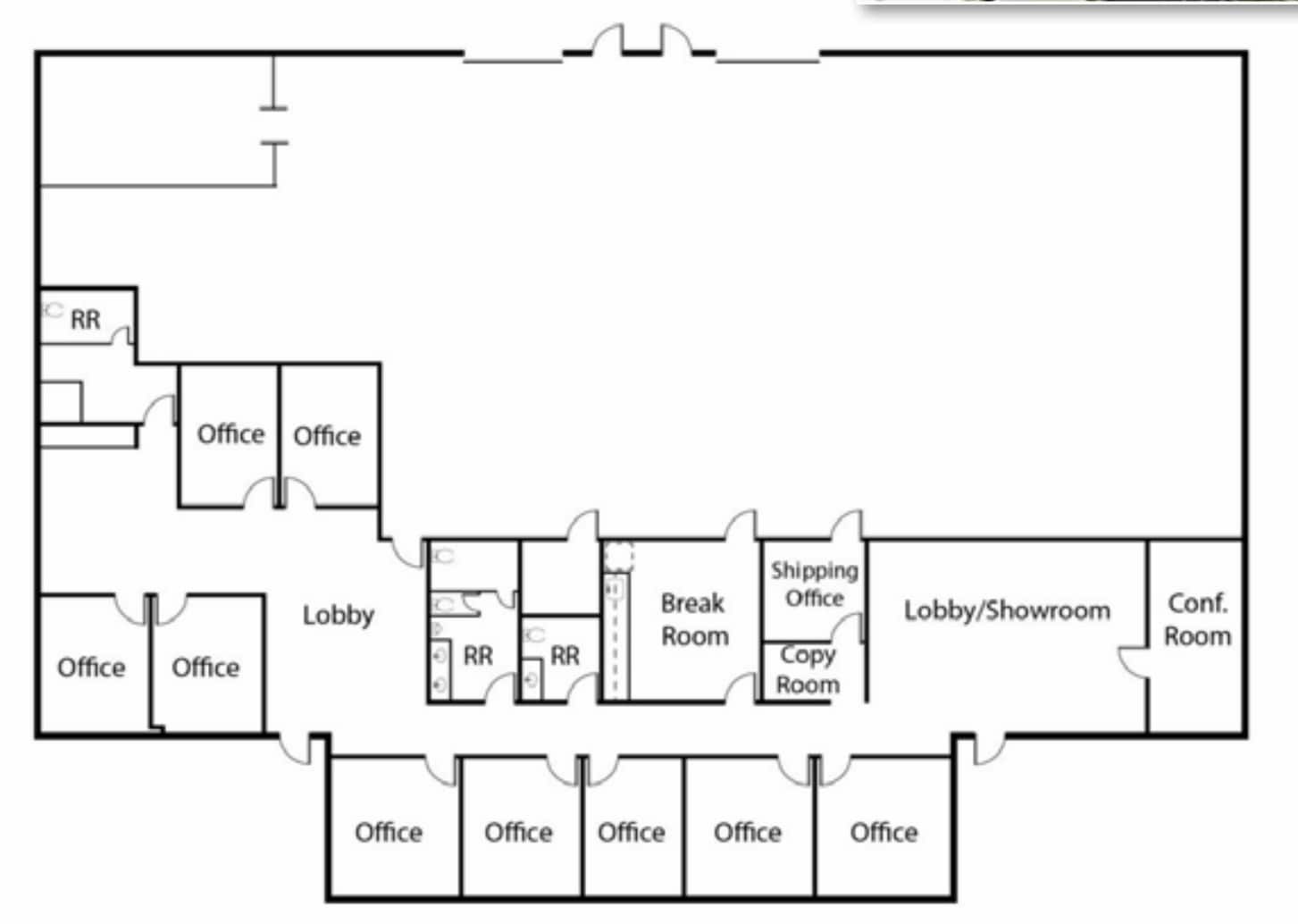 2661 Dow Ave, Tustin, CA à louer Plan d’étage– Image 1 sur 1