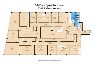 3308 Tulane Ave, New Orleans, LA à louer Plan d’étage– Image 1 sur 1