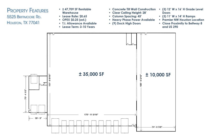 5525 Brittmoore Rd, Houston, TX à louer - Photo de l’immeuble – Image 2 sur 14