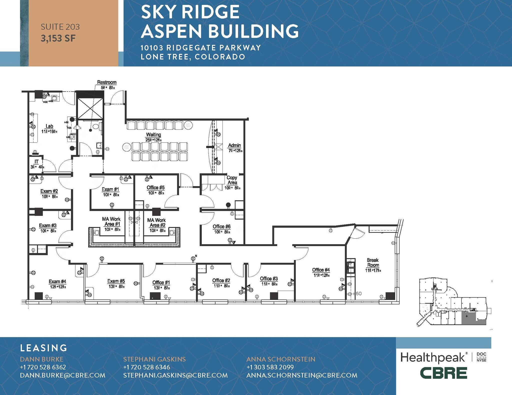 10535 Park Meadows Blvd, Lone Tree, CO à louer Plan d’étage– Image 1 sur 1