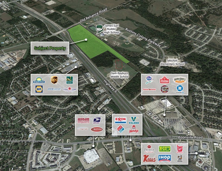 SH 6 & Old Reliance Rd, Bryan, TX à vendre - Aérien – Image 2 sur 3