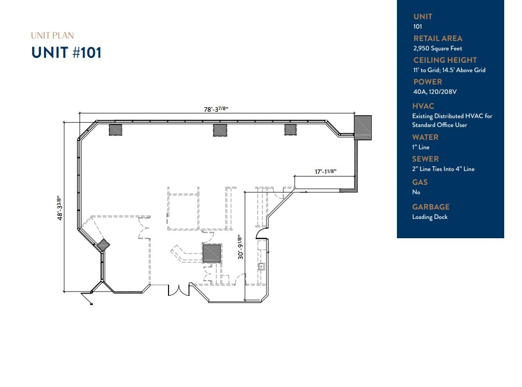 425 1st St SW, Calgary, AB à louer Plan d’étage– Image 1 sur 10
